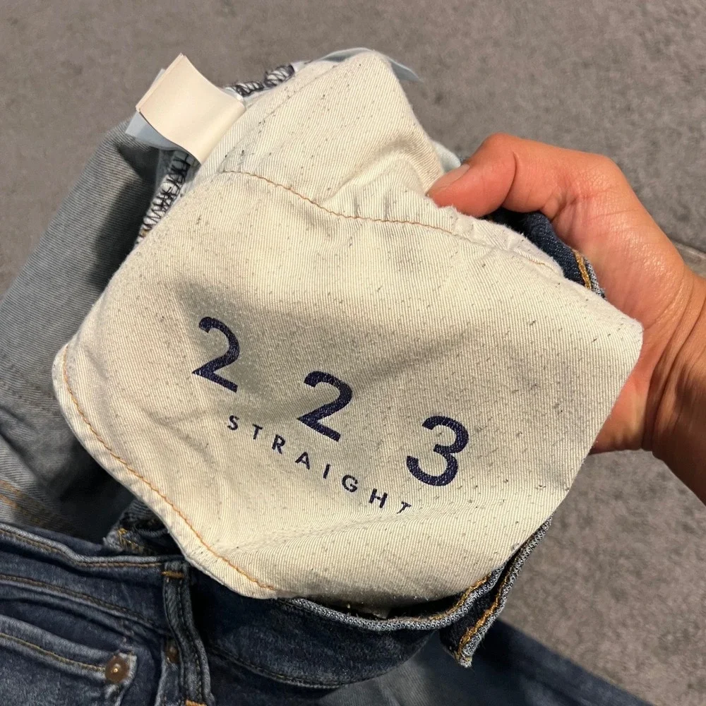 Lucky Brand 223 Straight Leg Dark Wash Denim Jeans Mens 38x30